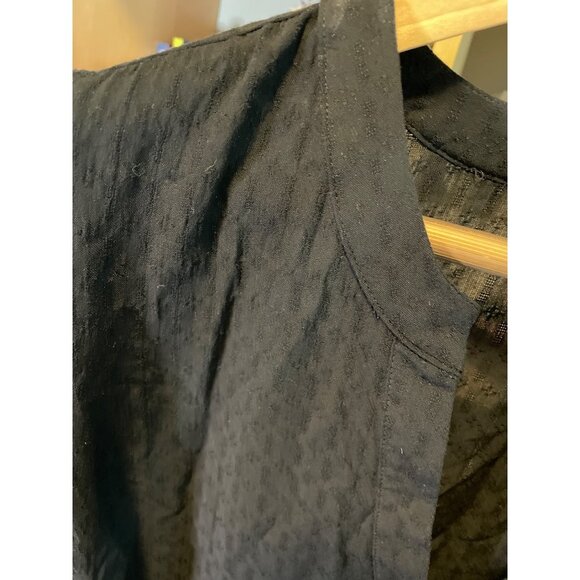 Terra & Sky NWT Black Short Sleeved Tiered Swing Dress Sz 14W - Picture 6 of 7